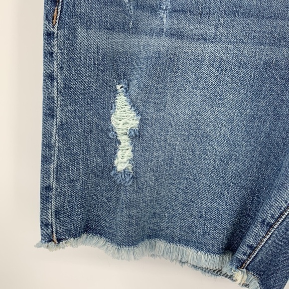 Joe's Jeans Easy Bermuda jean denim shorts Akila distressed cut-off women new 30 - Picture 2 of 6